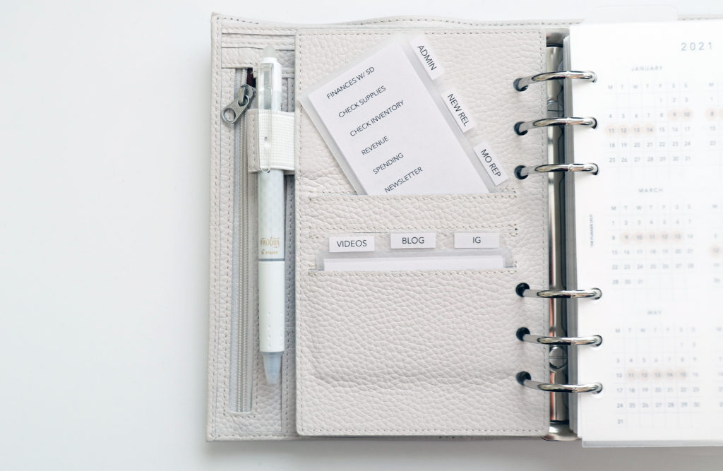 planner setup and organization - the planner spot